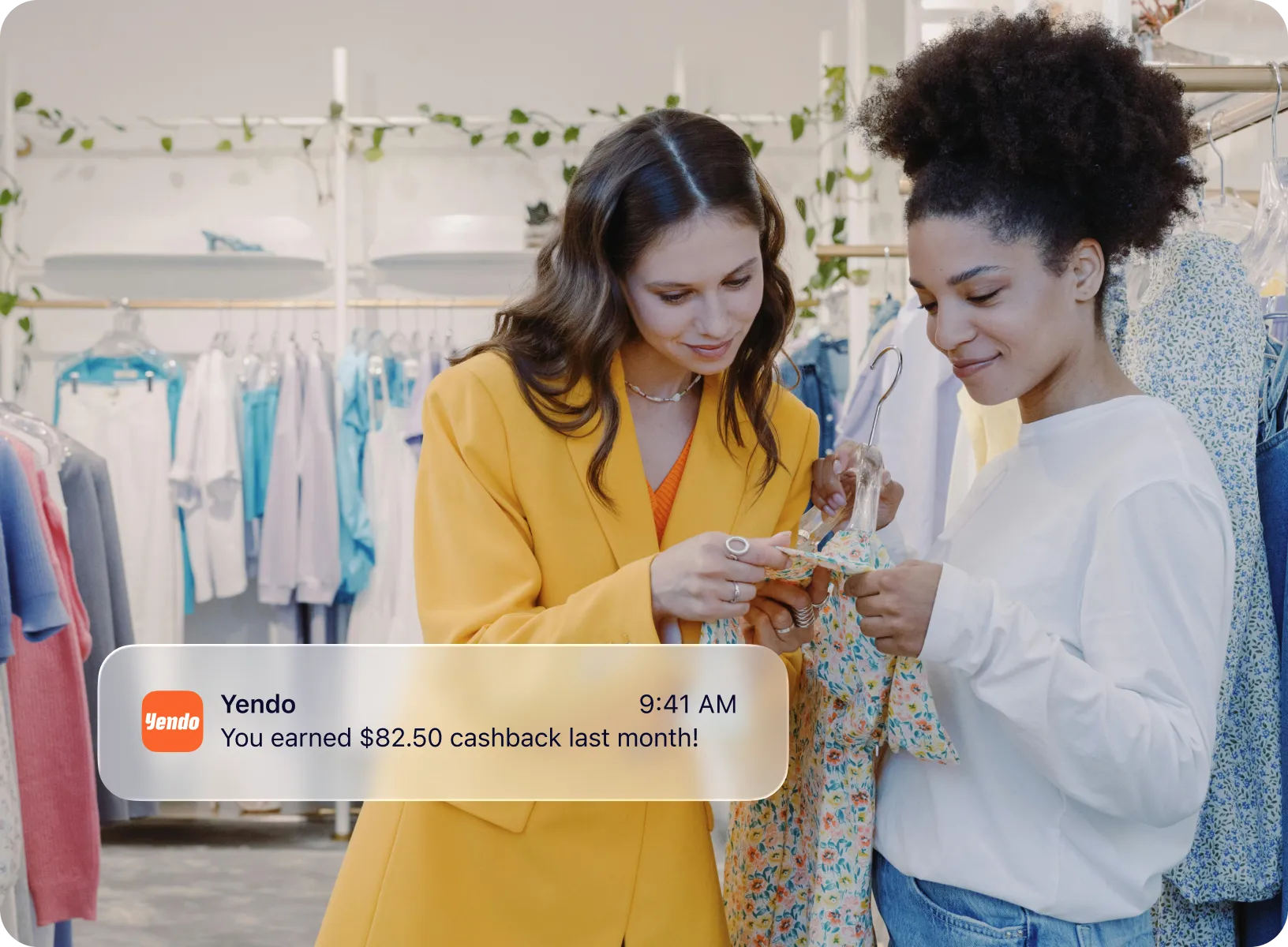 Yendo credit card and mobile app